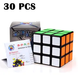 30 шт. ShengShou Legend Magic cube соревнование Скорость гладкая Cubo magico красочные наклейки головоломка куб черный Нео Куб Классические игрушки