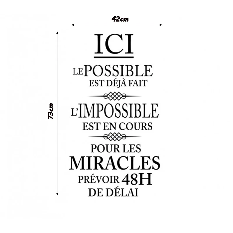 French Citation L Impossible Est En Cours Removable Vinyl Wall Sticker Mural Art Wallpaper For Living Room Home Decor Decoration Wall Stickers Aliexpress French Citation L Impossible Est En Cours Removable Vinyl Wall Sticker Mural Art Wallpaper For Living Room Home Decor Decoration Wall Stickers Aliexpress