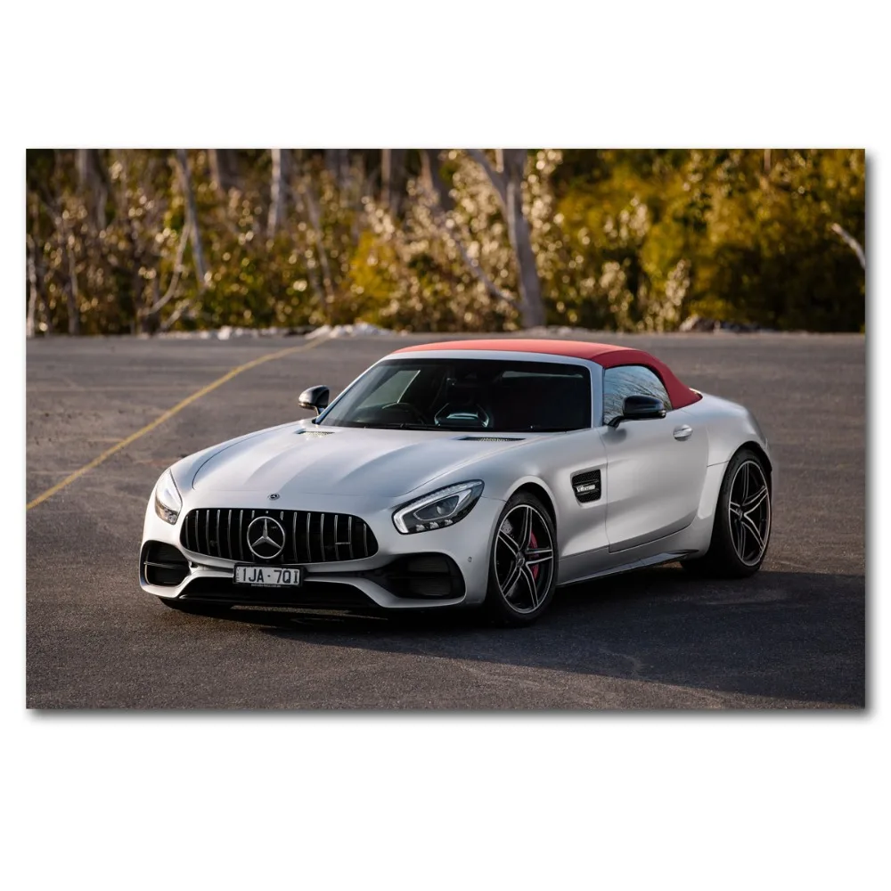 

Posters and Prints Mercedess AMG GT-C Roadster Super Car Wall Art Wall Art Picture Canvas Art Painting For Home Room Decor