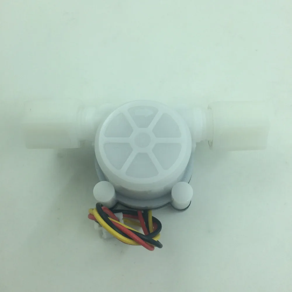 2 шт. датчик расхода воды счетчик индикатор холла расходомер 0.3 6л/мин G1/4 Питьевая