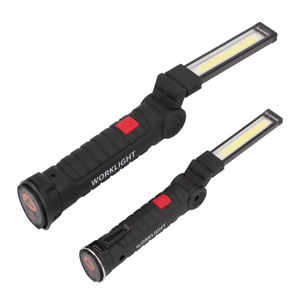 Портативный светодиодный фонарик COB с зарядкой от USB рабочее магнитное Освещение