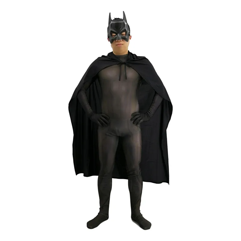 Костюм Бэтмена, Косплей Маска Костюм с жакетом Темный рыцарь Брюс Уэйн костюм супергероя на Хэллоуин зентай боди комбинезон для взрослых - Цвет: Batman D