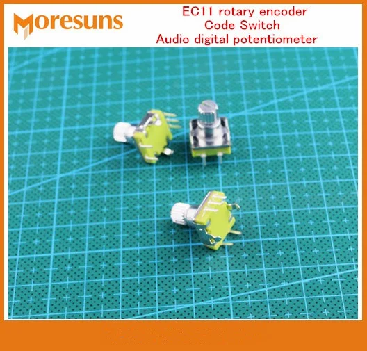 

Fast Free Ship 10PCS EC11 Rotary Encoder Code Switch Audio Digital Potentiometer With Switch handle 11MM Car DVD Potentiometer