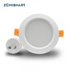 ZigBee 3,0 вниз светильник комплект Смарт RGBW светодиодный встраиваемый потолочный светильник 12 Вт совместим со смарттерами концентратор Echo plus умный светильник ing - Цвет: Light with AU plug