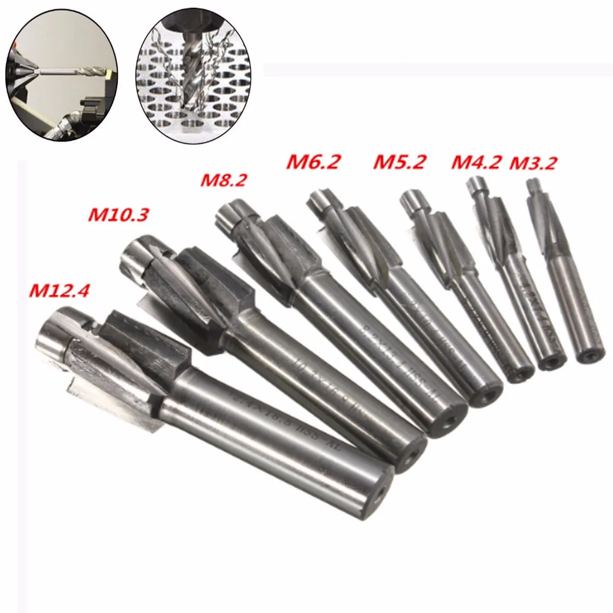 HSS End Mill Cutters P ilot Counterbore Mould Solid Slot Drill Bit Slotting Tool