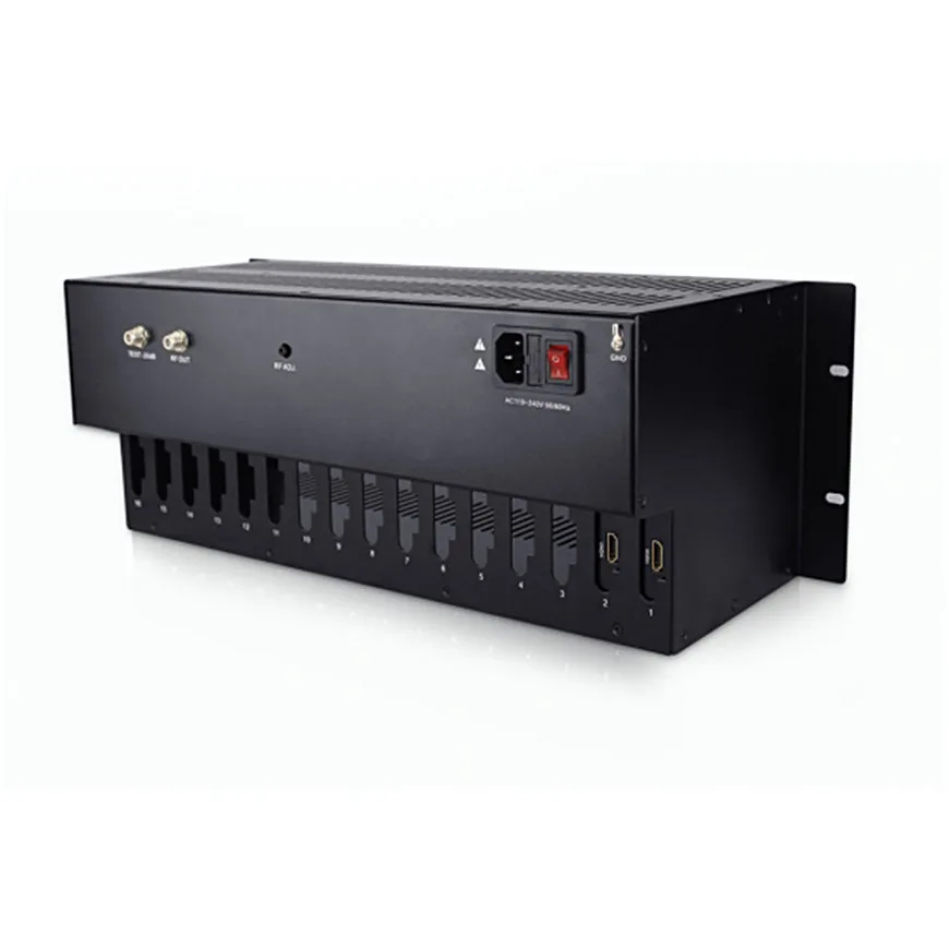 16 в 1 DVB T модулятор система Headend маршрутизаторов 1080P HD HDMI вход RF выход|Теле- и