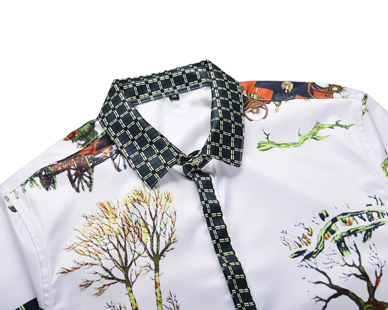 XIMIWUA 2019 New Arrival Fashion Mens Shirts Luxury Famous Brand High Quality Plaid Long Sleeve Shirt Men