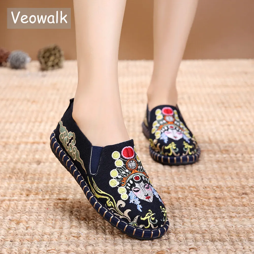 embroidered slip on shoes