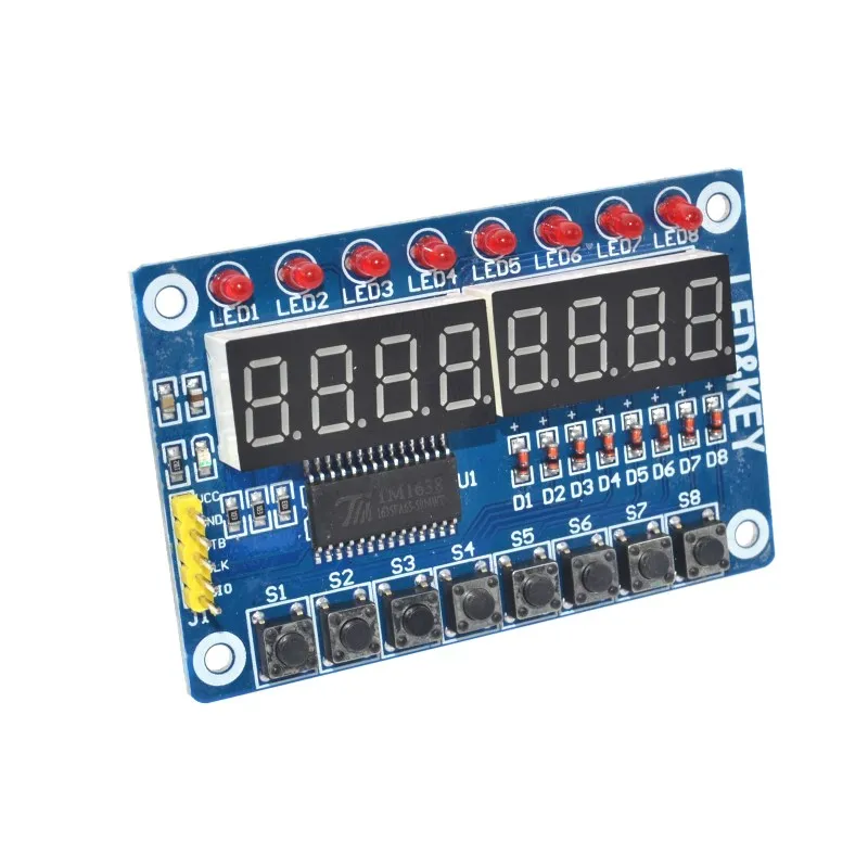 TM1638 модуль ключ Дисплей светодиодной лампой для AVR 8 бит цифровой светодиодный трубчатая лампа 8-Bit WAVGAT