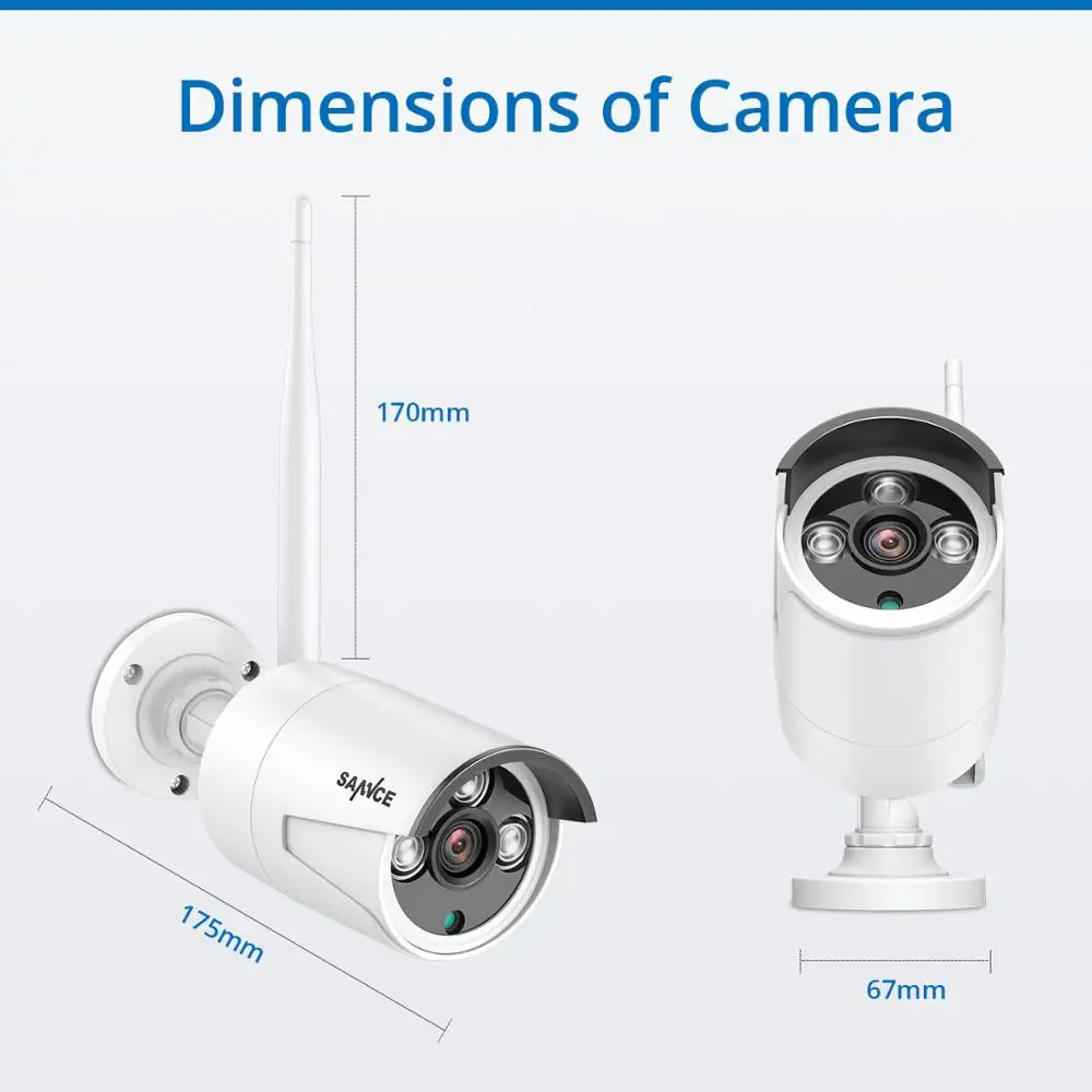 SANNCE 8CH HD 960P беспроводная домашняя система безопасности 1080P HDMI NVR с 4 шт наружные