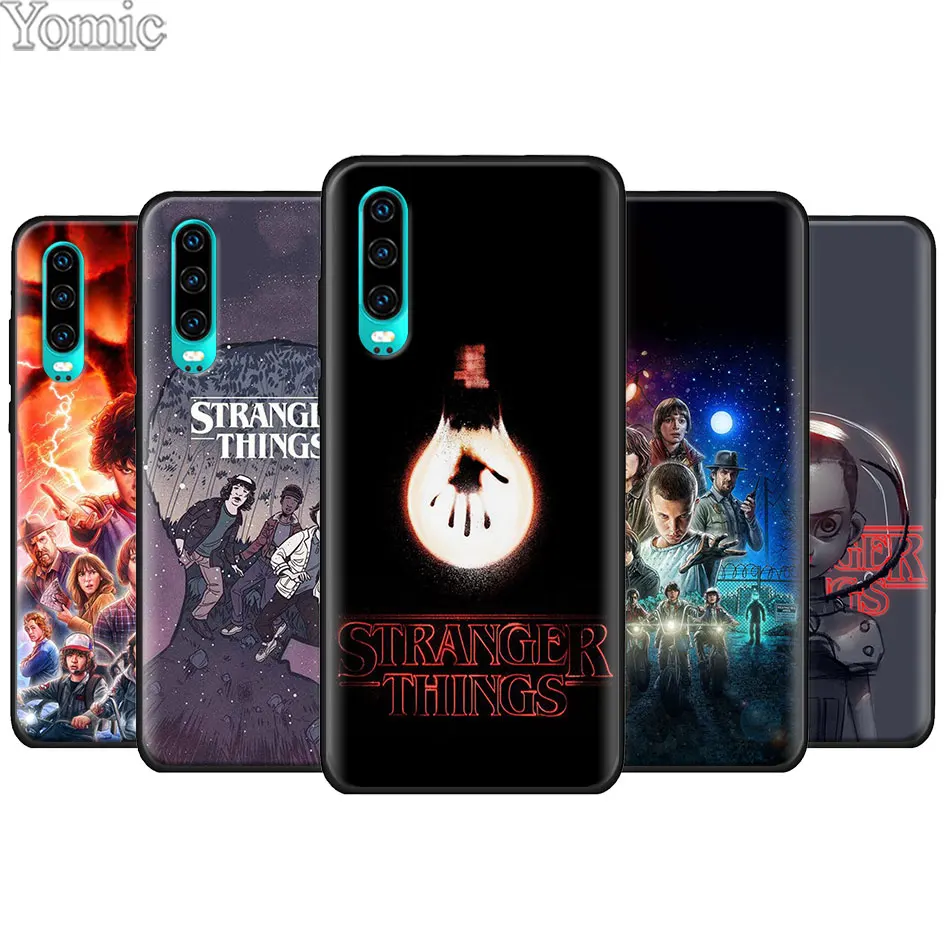 

Stranger Things Black Soft TPU Case for Huawei P30 P20 Pro P9 P10 P20 P30 Lite P Smart Plus Mate 10 20 Lite Silicone Case Cover