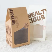 Винтажный пакет для выпечки Белый Коричневый ручной портативный конфеты десерт подарочная упаковка декоративные коробки Сувениры