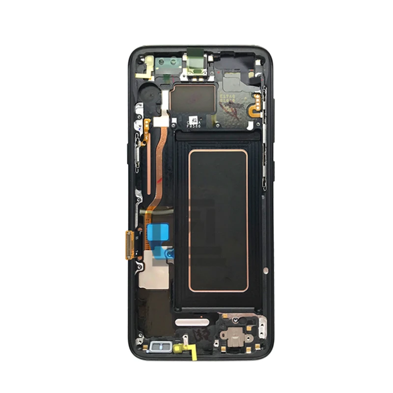 Для samsung Galaxy S8 lcd g950 s8 plus g955 кодирующий преобразователь сенсорного экрана в сборе с рамкой s8 дисплей Замена Ремонт Запчасти