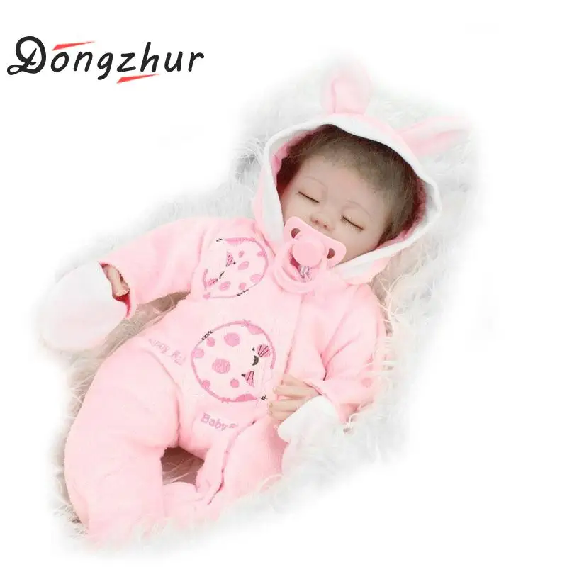 

Dongzhur Silicone Reborn Baby Dolls Rabbit Baby Onesies Silicone Npkdoll Girl Birthday Gift Toy Reborn Doll Nanny Training Model