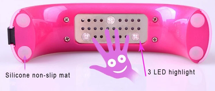 Мини USB 9 Вт 3 Светодиодный УФ-Сушилка для ногтей, машина для отверждения, Гель-лак для ногтей, мощный УФ-светильник, лак для ногтей, инструменты для ухода за лицом, быстрая сушка