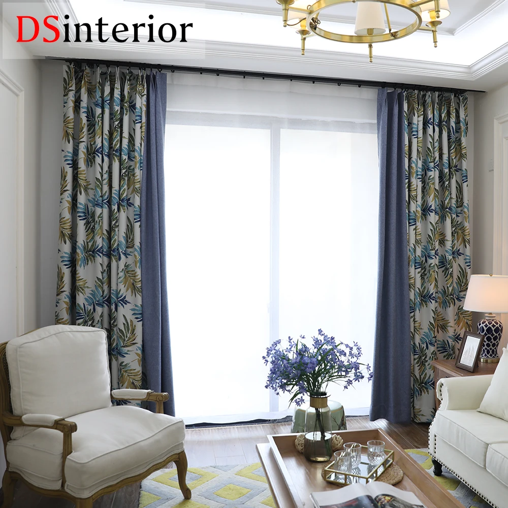 Dsinterior современный дизайн красивая штора для окна спальни или гостиной