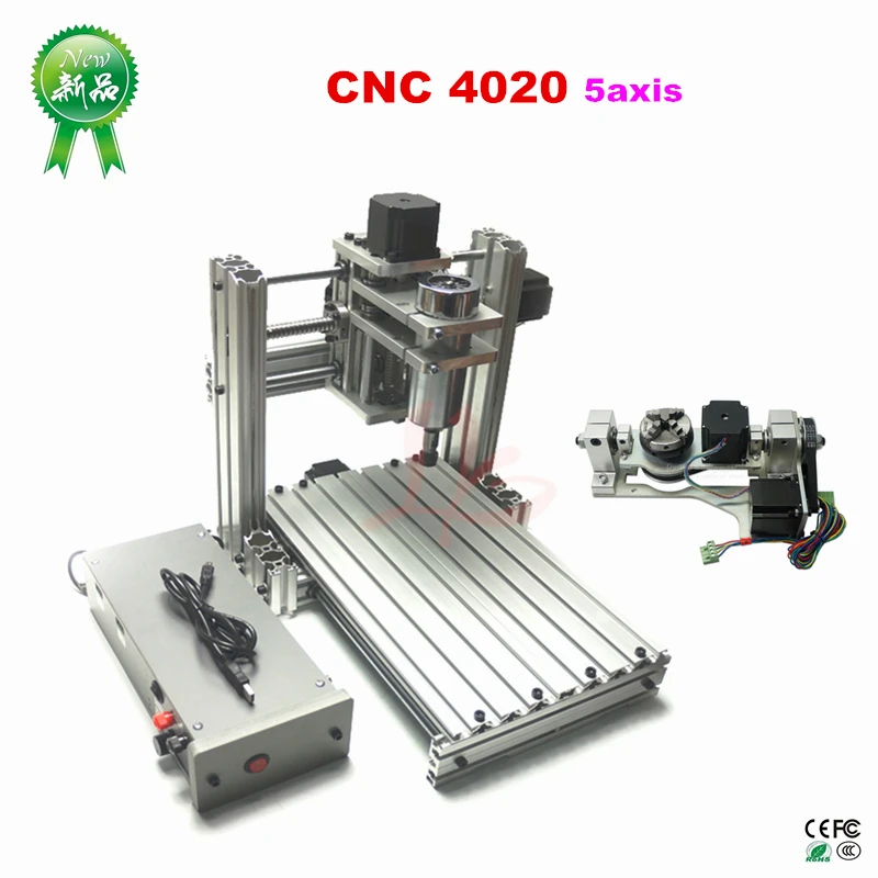 3D ЧПУ 4020 гравировальный станок 3/4/5AXIS CNC фрезерный станок с ЧПУ Мини гравировальный станок для дерева с тиснением с рельефным рисунком печатных плат ПВХ и т. д