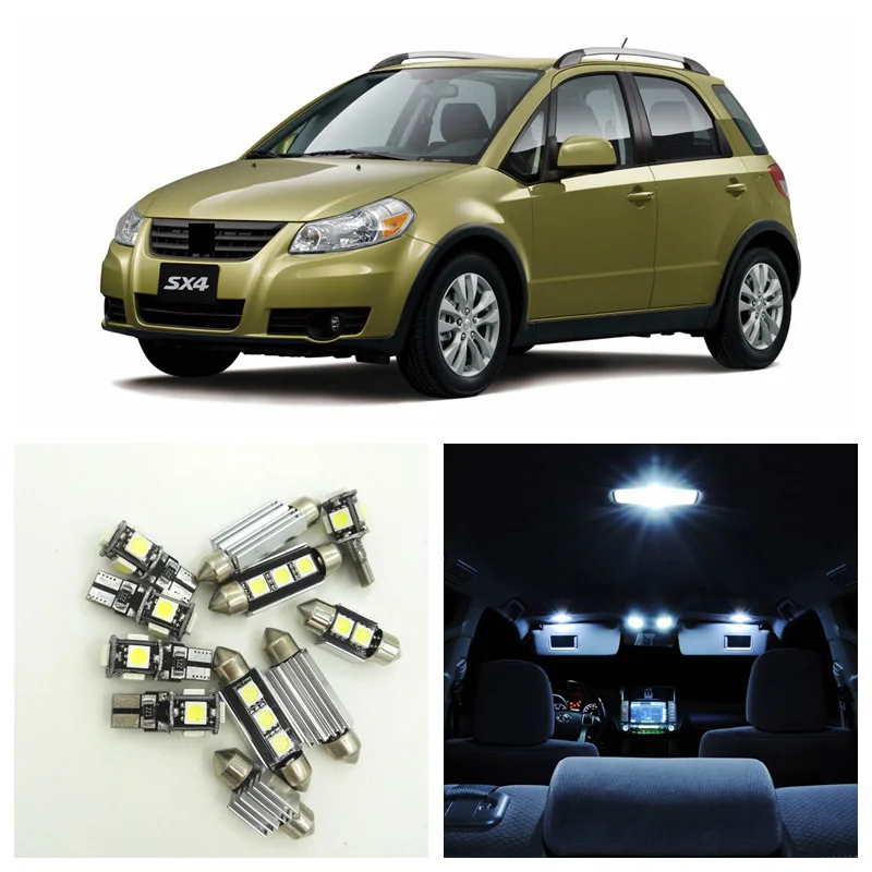 Suzuki Splash White 4-LED Xenon Bright ICE Side Light Beam Bulbs Pair Upgrade