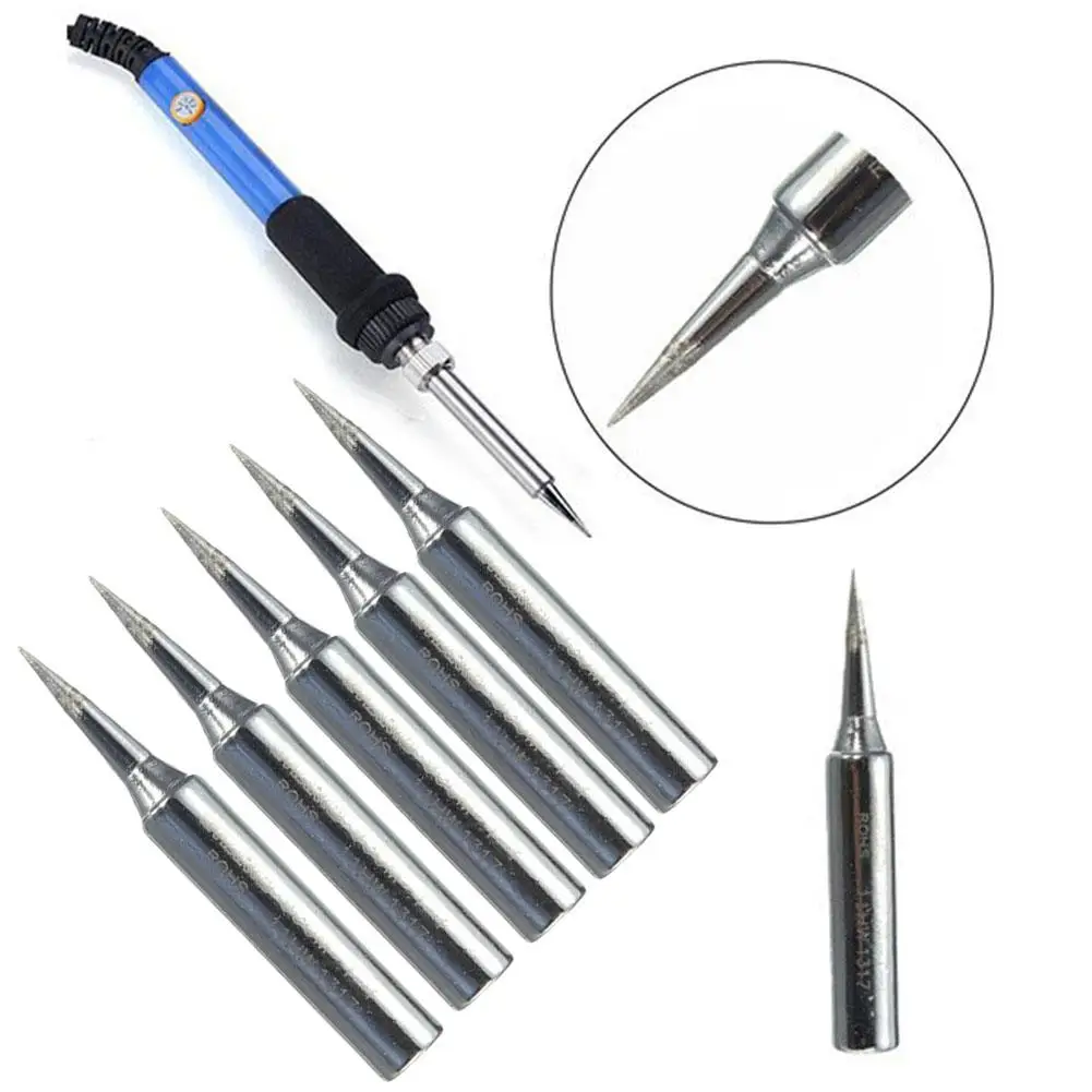

5PCS/Set 900m-T-I Lead-Free Solder Iron Head Tips Replacement Soldering Bit Welding Tool For 936,937 DIY Rework Repair Station