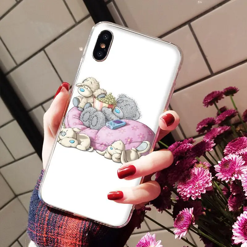 Babaite Tatty Teddy Bear Me To You Мягкий силиконовый прозрачный чехол для телефона для iPhone X XS MAX 6 6s 7 7plus 8 8Plus 5 5S SE XR - Цвет: A4