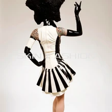 Женский стиль боди латексные платья(не включая перчатки