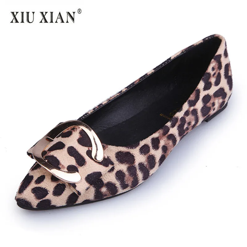 comfort leopard flats