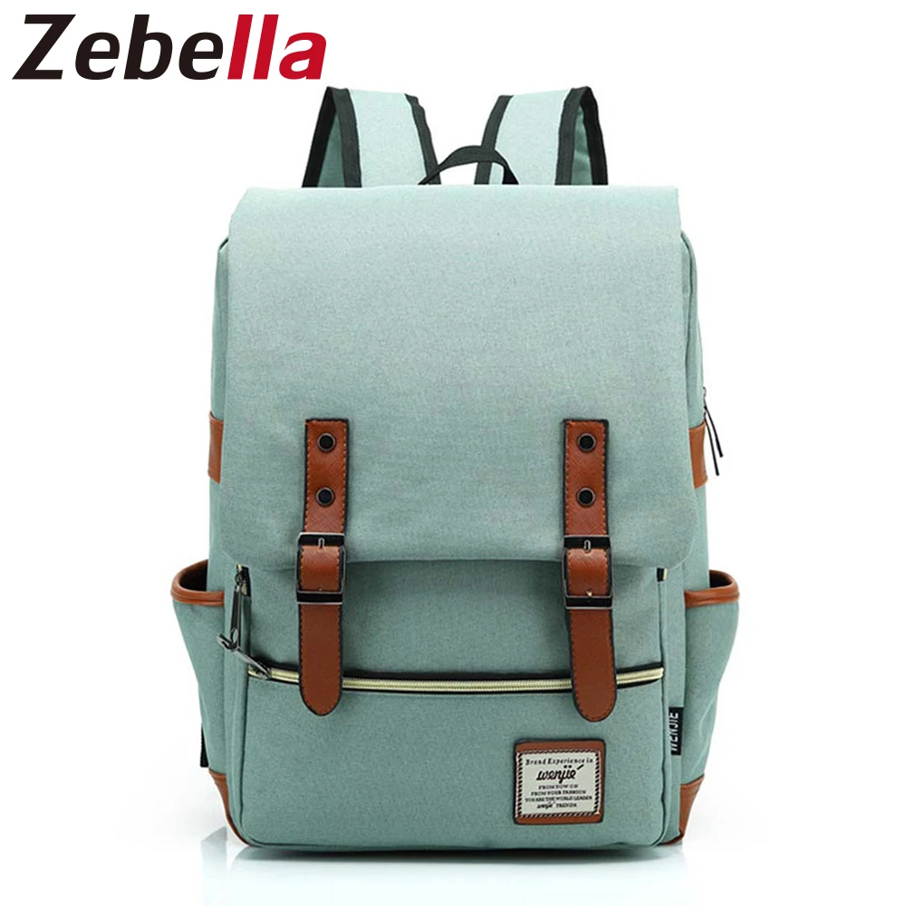 Zebella de moda mochila de moda mujer estudiantes portátil mochila mujeres mochila Casual bolso de escuela adolescente Bolsa Mochilas