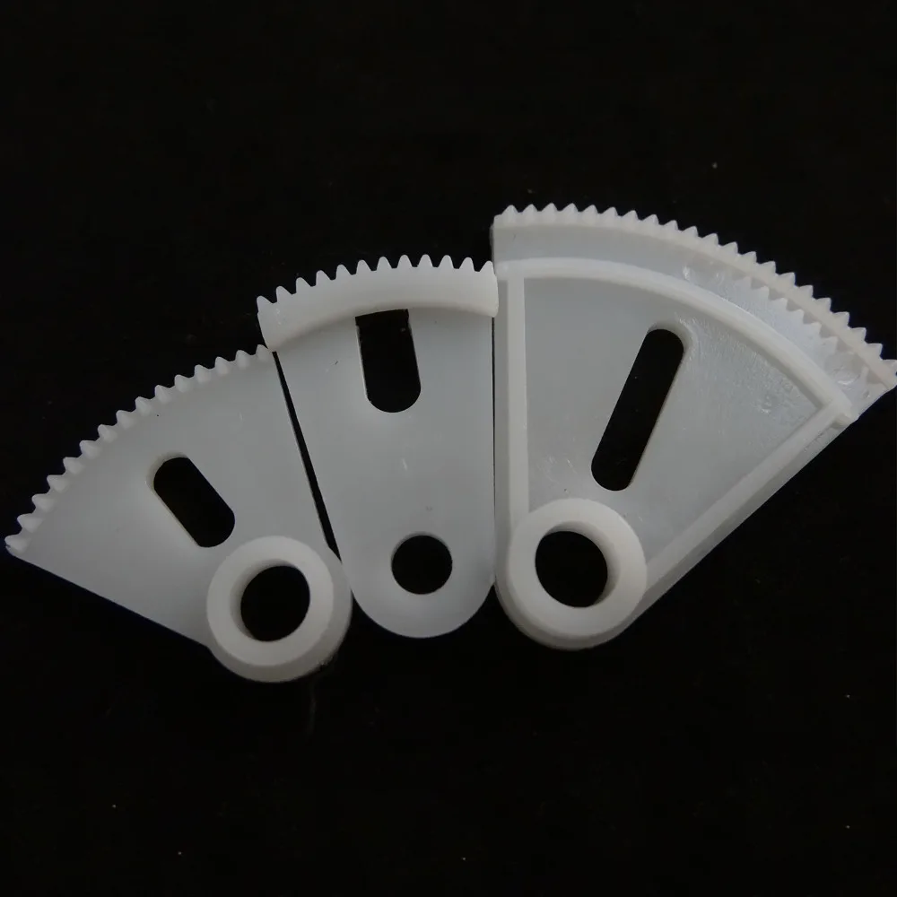 3 kinds of Plastic Sector Gears Fan shaped Allotype Gear Rack and