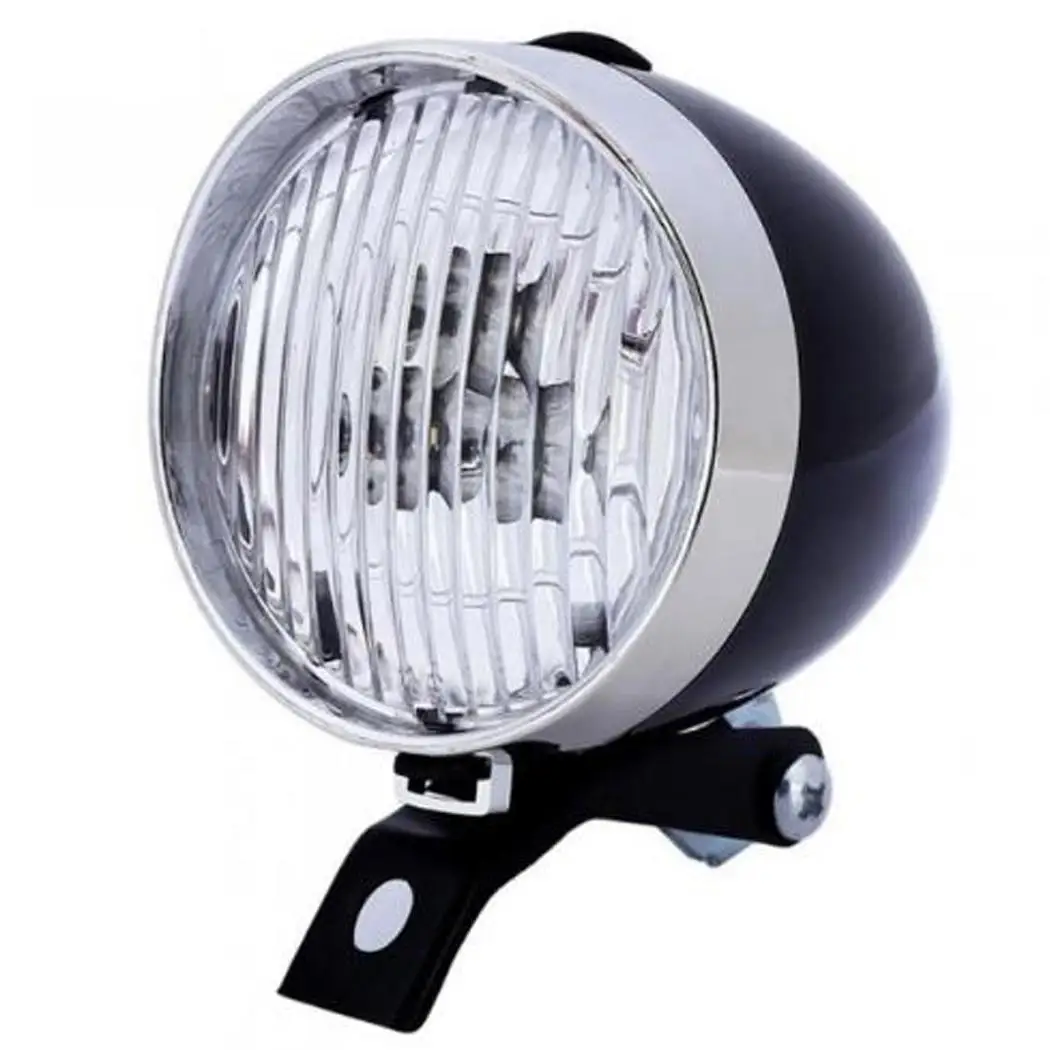 

Bicycle Headlights Retro Style 3 LED Riding General Lights 0.112 kg Night Riding Round Equipment