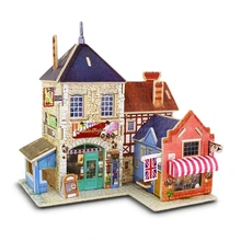 Креативный DIY 3D Британский Стиль Деревянный Британский стиль дом модель дома набор ролевых игр головоломка интерактивное украшение игры