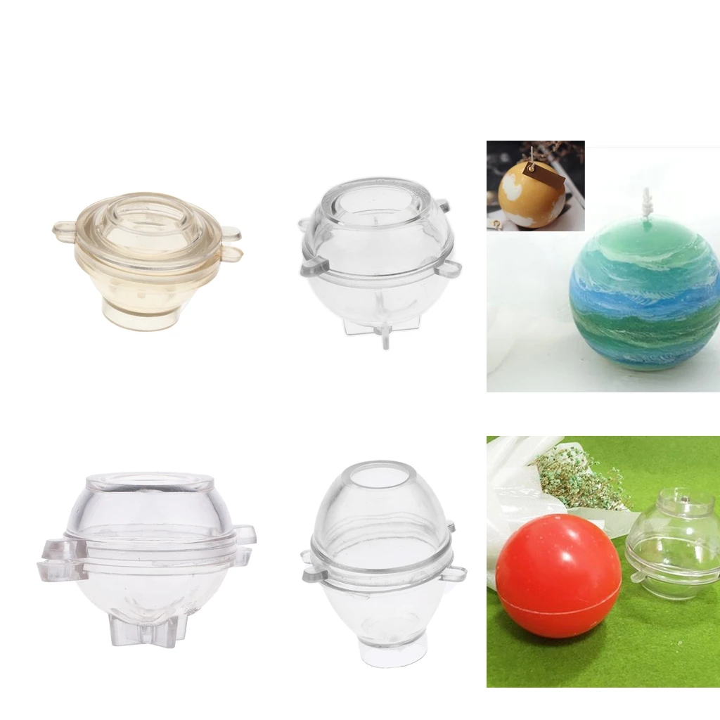 4 Pieces Plastic Mixed Shapes Candle Making Mold Mould For DIY Candle Making Craft