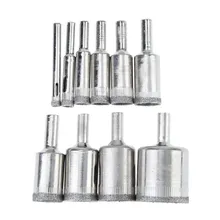 10 Pcs Diamant Bohrer Set 6mm-30mm Diamant Beschichtete Core Loch Sah Bohrer Werkzeug Cutter für Glas Marmor Fliesen Granit Bohren