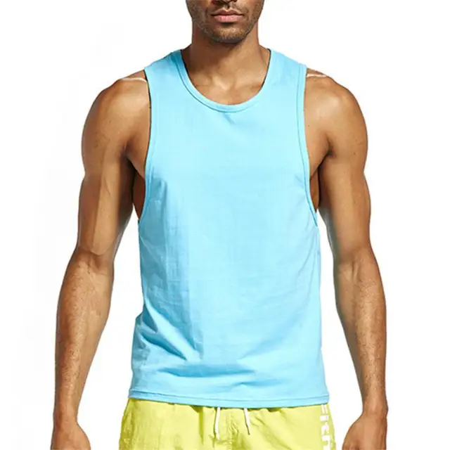 New Mens Sexy Cotton Casual Tank Top Sleeveless Tops Bodybuilding ...