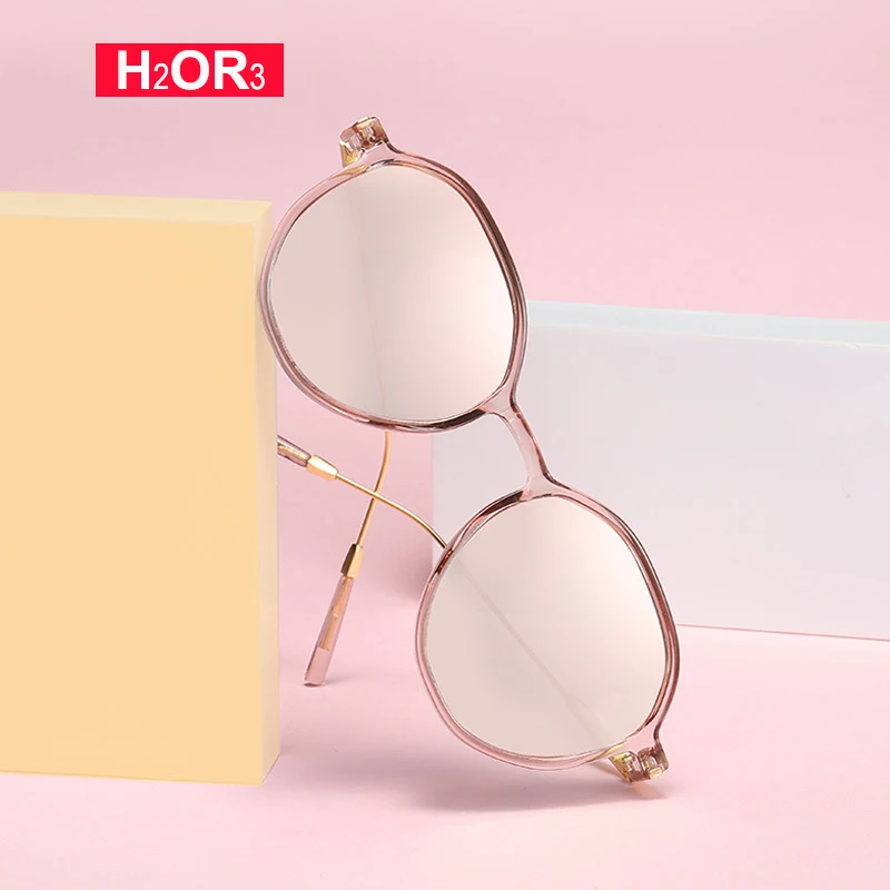 

H2OR3 Small Frame Women Pink Sun Glasses Fashion Style Polarized Sunglasses For Female Square Driving Shades Glasses Mirror