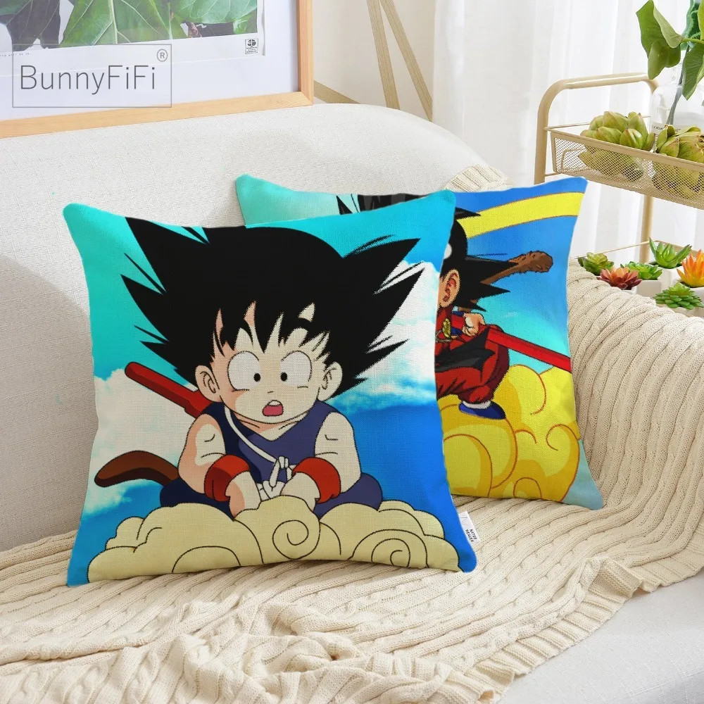 

Dragon Ball Baby Son Goku Dakimakura Cotton Linen Decorative Cushion Cover 45x45cm For Sofa Chair Pillow Case Home Decor