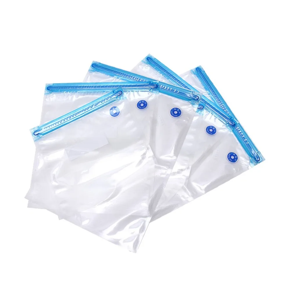 5pcs Durable Plastic Food Saver Vacuum Bags Fresh Saving Bags Handheld