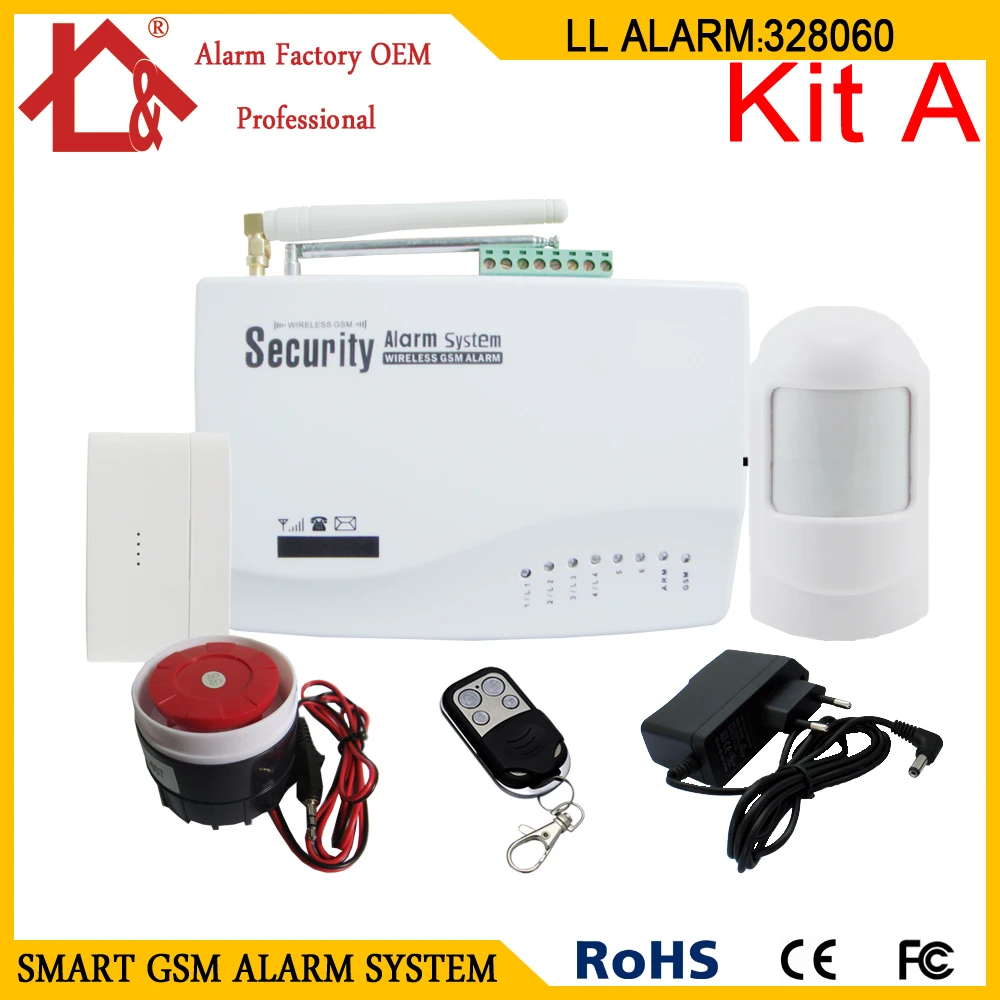 

GSM Alarm System Wireless and Wired Home Alarm System