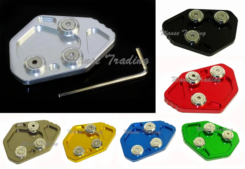 Waase Kickstand Foot Side Stand Extension Pad Support Plate For BMW 