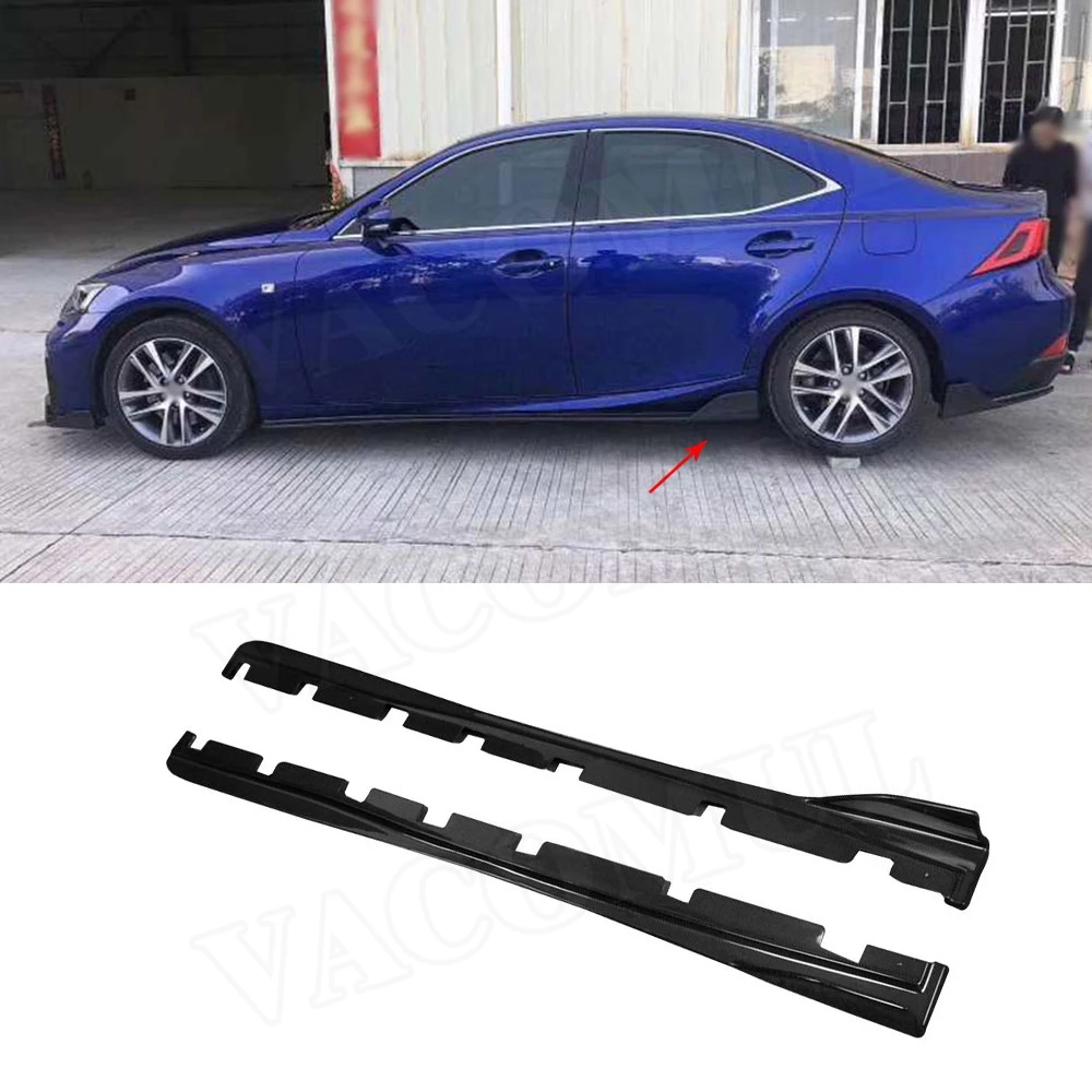 Боковые юбки из углеродного волокна Защитные комплекты кузова для LEXUS IS300 IS350 IS F