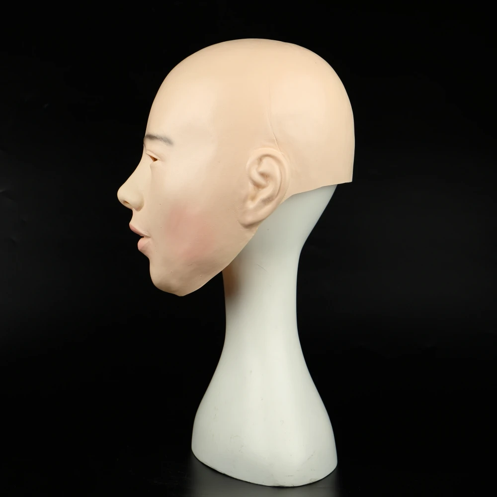 Realistic Female Mask For Halloween Human Female Masquerade Latex Party Mask Sexy Girl Crossdress Costume Cosplay Mask (36)