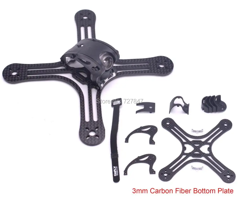 

Gofly-RC Falcon CP130 130 130mm Mini FPV Racing Frame Kit with 3mm Carbon Fiber Bottom Plate for RC Drone Quadcopter Spare Part