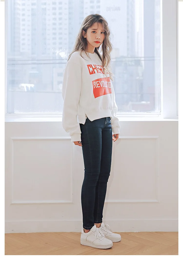 Cutey White Zipper Ribbon Sweatshirts Women 2018 O-Neck Outerwear Clothes Loose Female Casual Student Coat Girl's Summer Top Hoodies