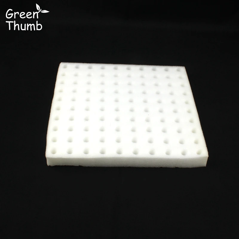 

10pcs 250mm by 250mm Hydroponics Plugs Soilless Culture Green Thumb Hydroponic Sponge Seedling Starter