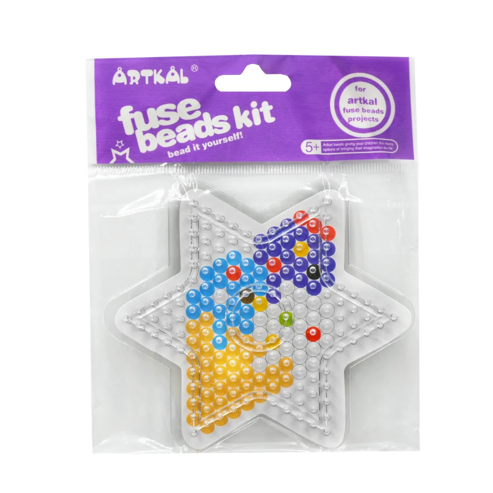 Artkal плавкие бусины звезда Pegboard для Midi 5 мм пикселей искусства милый мультфильм