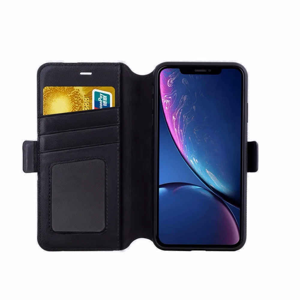 

Flip Wallet Case For iPhone Xs max Nillkin Folio Separable 2 in 1 Flip Wallet Case For iPhone Xr Kickstand Leather Cover Case