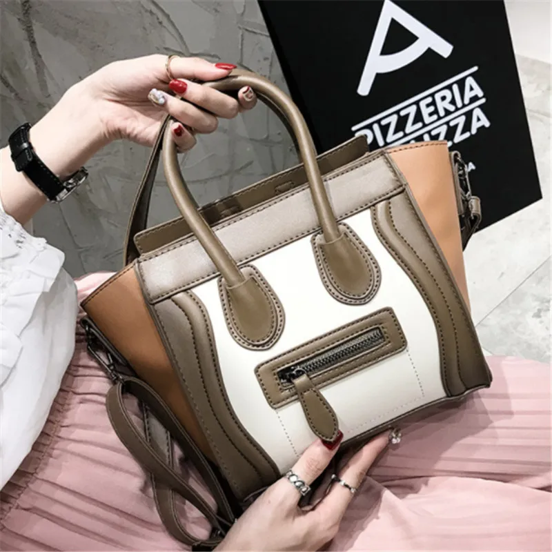 

B0167 smiley package fashion face bag nano luggagebag tote handbag Phanom Shoulder Bag hot women smiley bag small size