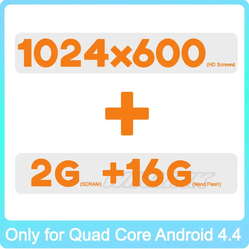 

Built-in HD 1024*600 Capacitive Screen +Built-in 2G RAM+16GB Nand Flash, just sell with our Quad Core Android 4.4.2 Car DVD