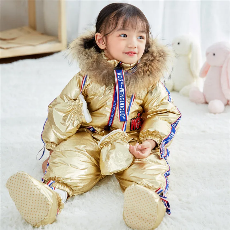 

Winter Baby Outerwear for Girls Overalls Bodysuit Newborn Romper Girl Boy Duck Down Coat Kids Snowsuit Infant Jumpsuit Snow Wear