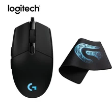 Logitech G102 Prodigy игровая мышь геймерская мышь Mause 8000 точек/дюйм оптическая эргономичная компьютерная игровая мышь+ мягкий резиновый коврик для мыши