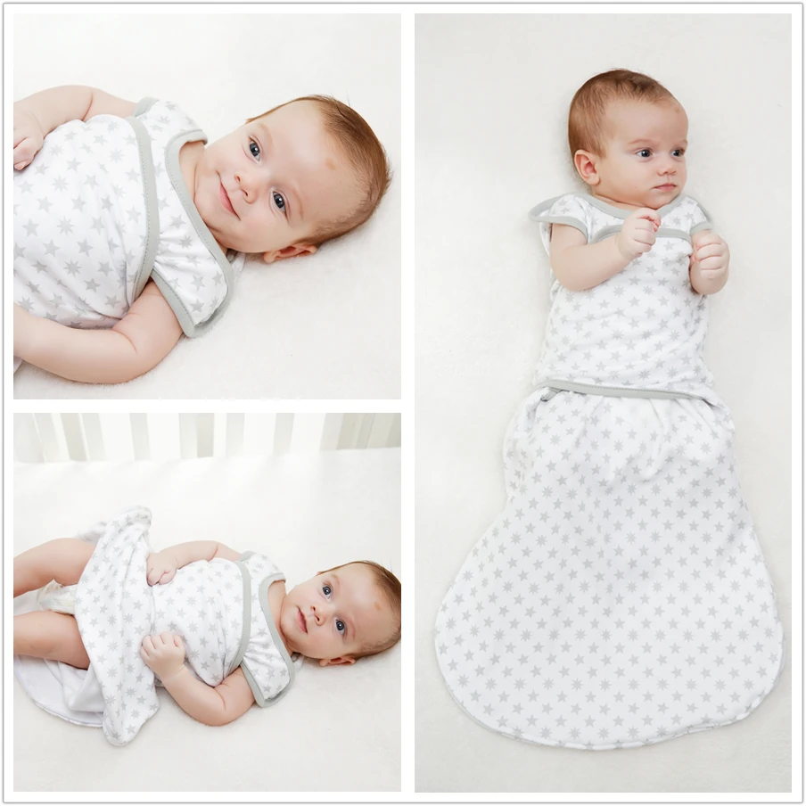Cotton Baby Sleeping Bag Zipper Baby Blanket Baby Sleepsacks Bedding Swaddle 4